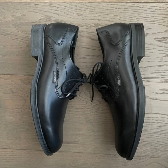Mephisto Marlon Air-Jet Genuine Leather Lace Up Shoes Black Made in France 8.5 - Picture 3 of 13